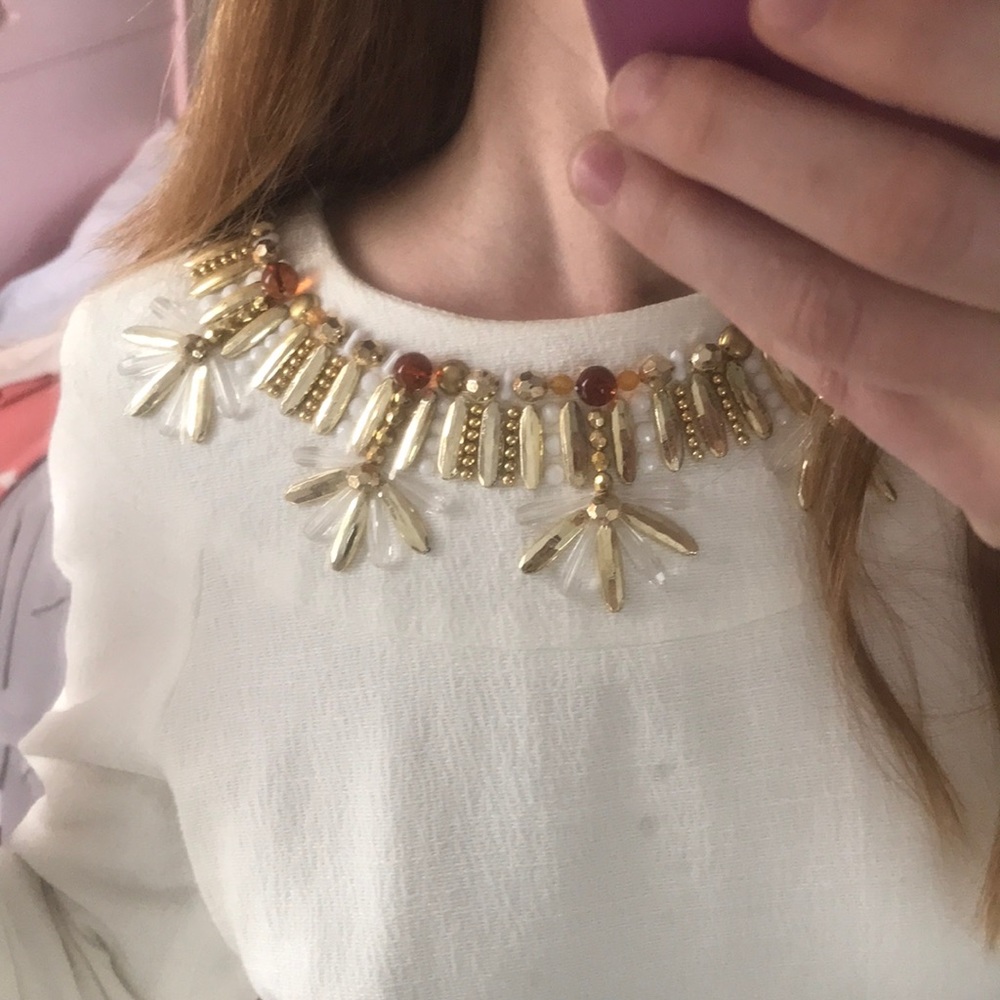 Milly Cocktail White Dress with Luxurious Beading